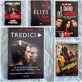 Vari libri tratti da film e serie tv