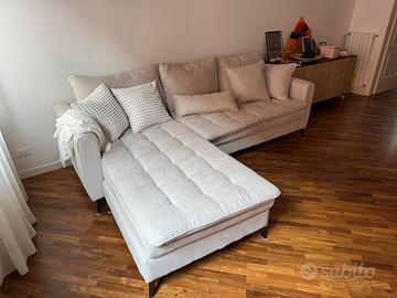 Divano 3 posti con chaise longue reversibile