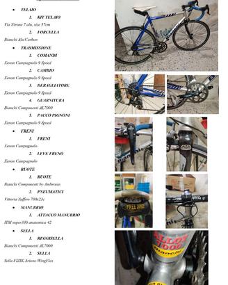 Bicicletta da corsa BIANCHI Bicicletta Via Nirone