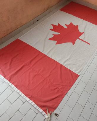 Vintage grande bandiera CANADA in stoffa