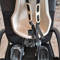 seggiolino anteriore bici e parabrezza