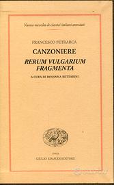 FRANCESCO PETRARCA  CANZONIERE   RERUM VULGARIUM