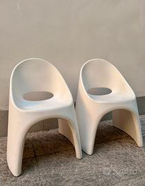Coppia di sedie Amelie Slide Design vintage
