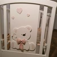lettino bambina legno 