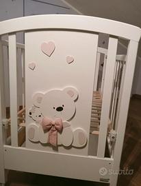 lettino bambina legno 