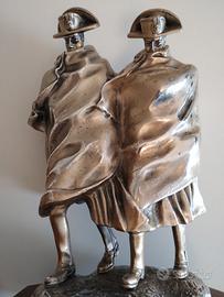 statua carabinieri nella tormenta 