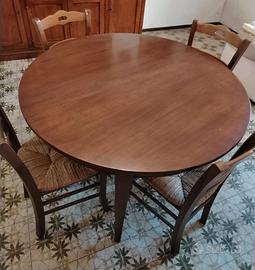 Tavolo rotondo legno allungabile