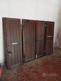 PORTELLONI+ ARCATA IN LEGNO 