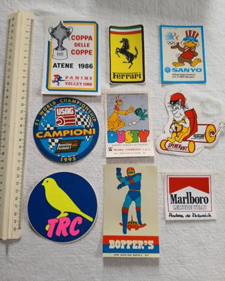 ADESIVI STICKERS PUBBLICITARI TEMI VARI ANNI 70/80