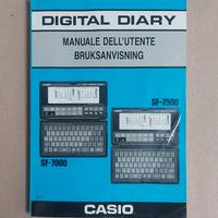 Manuale Casio Digital Diary SF-7000 SF-7500