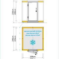 cella frigo TN/BT con pav. pre-montata 246X226cm