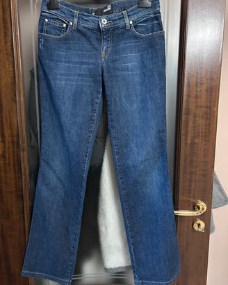 Jeans da donna, love Moschino, leggermente a zampa