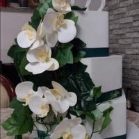 Torta scenografica orchidea 