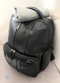 Zaino piquadro pelle blu grande