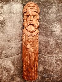 Statuetta in legno arte folk