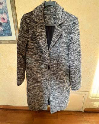 Cappotto bianco e nero donna