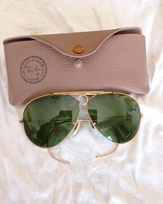 Ray Ban B&L Shooter 10K GF Vintage USA Gold Frame 
