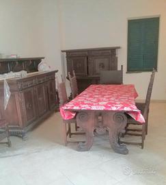 Sala da pranzo completa metà novecento 