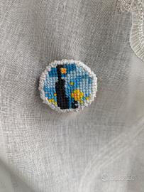 Spilla notte stellata di Van Gogh 