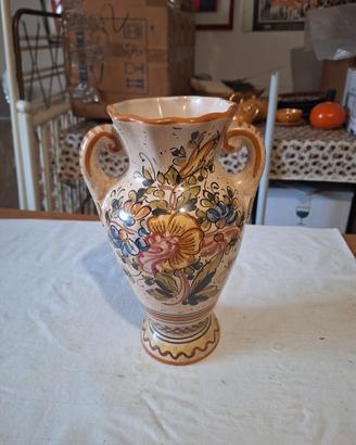 vaso ornamentale ceramica Deruta