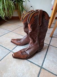 Stivali originali cowboy fatti a mano