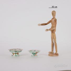 Due Alzatine in Porcellana Cinese Prima metà '900