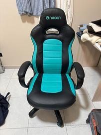 Sedia Gaming Nacon PCCH-350 Turchese/Nera