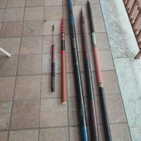 lotto canne da pesca