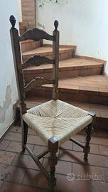 Sedie anni 50 vintage in legno 