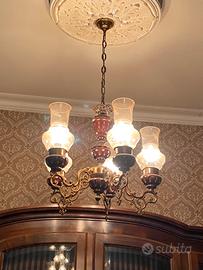 Lampadario vintage 5 lampade