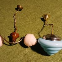 Due lampade metà del '900 in art deco'