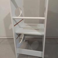 Torre montessoriana 3 altezze bianca tenuta bene