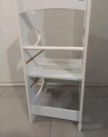 Torre montessoriana 3 altezze bianca tenuta bene