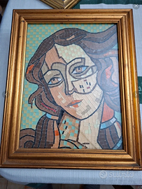 Mosaico In Vetro Raffigurante Donna