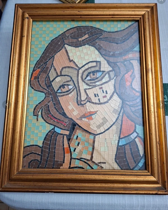 Mosaico In Vetro Raffigurante Donna