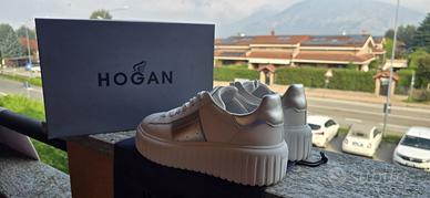 Hogan H-Stripe Bianche/Argento N.38 - Come nuove