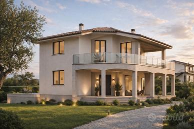 Villa indipendente grezza con seminterrato 180 m²