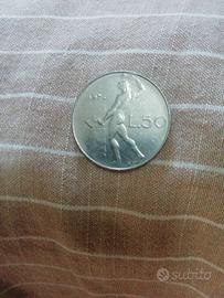 Moneta 50 Lire anno 1974