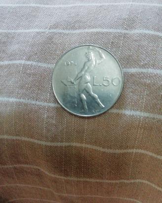 Moneta 50 Lire anno 1974