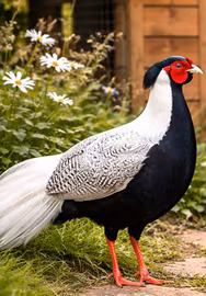Fagiani ornamentali dorati/argentati