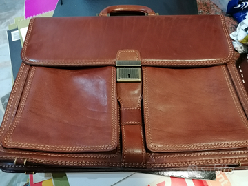 Cartella in vera pelle