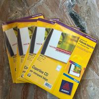 4 Copertine CD Avery J8432-25 per stampanti Inkjet