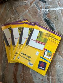 4 Copertine CD Avery J8432-25 per stampanti Inkjet
