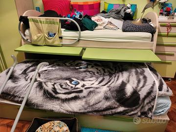 Letto castello ragazze/i Multiuso 