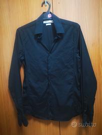 Camicia uomo nera Zara Superslim fit