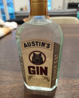 bottiglia gin Austin's silver cat