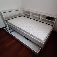 Letto singolo con cassetti