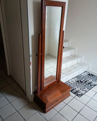 Mobile specchio in legno