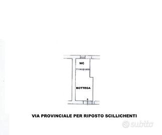 Impeccabile locale commerciale 35 mq scillichenti