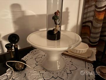 Lamapada anni 70 da tavolo in vetro